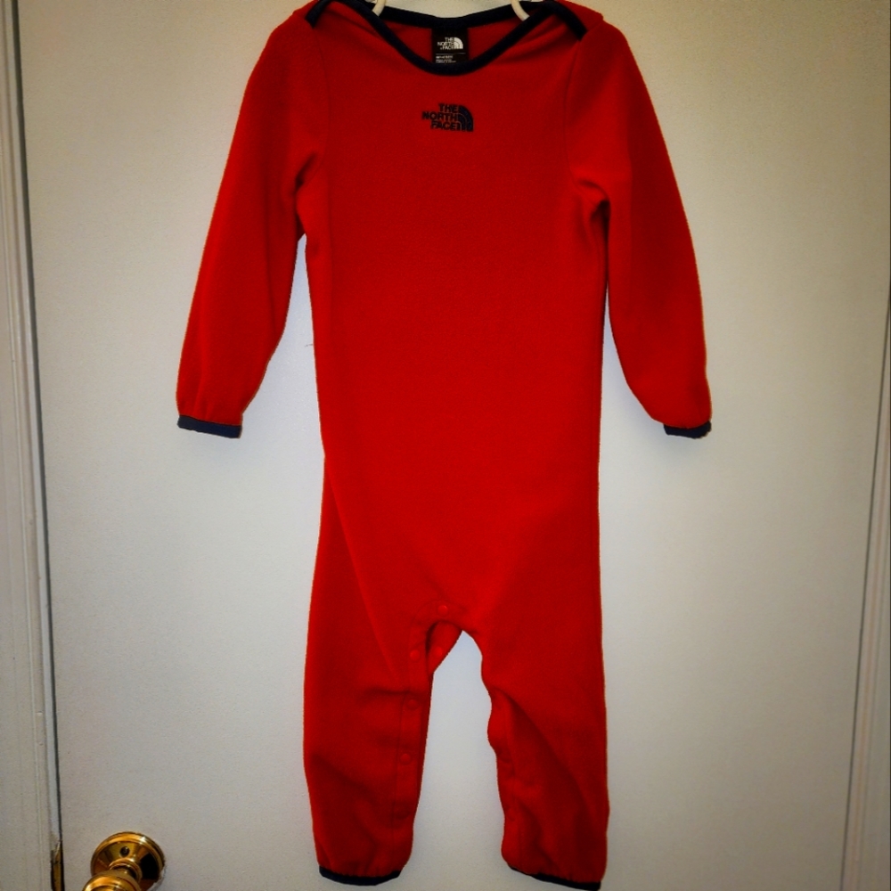 North Face Fleece Onesie. Size 18-24 months. Like New